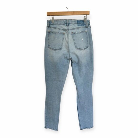 Abercrombie & Fitch Light Blue Distressed Curve Love Skinny Jeans - Picture 2 of 6